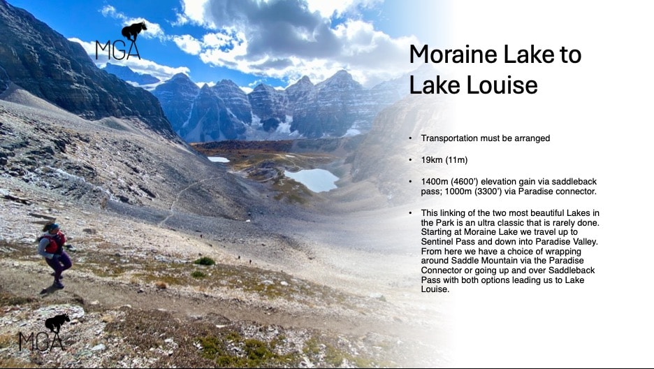 Moraine Lake to Lake Louise